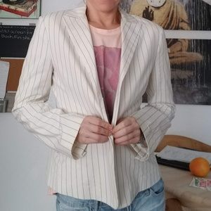 BCBG Boyfriend Blazer Cream